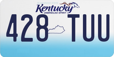 KY license plate 428TUU