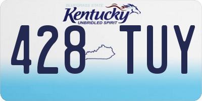 KY license plate 428TUY