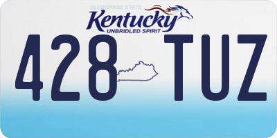 KY license plate 428TUZ