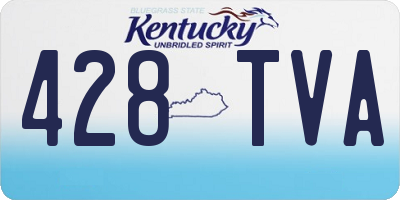KY license plate 428TVA