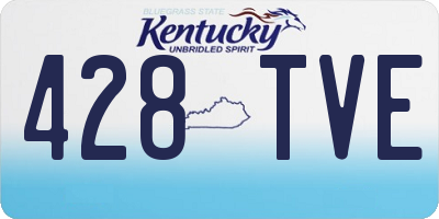 KY license plate 428TVE