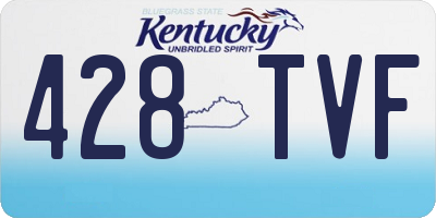 KY license plate 428TVF