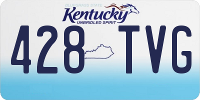 KY license plate 428TVG