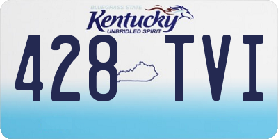KY license plate 428TVI