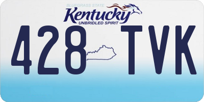 KY license plate 428TVK