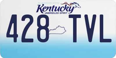 KY license plate 428TVL