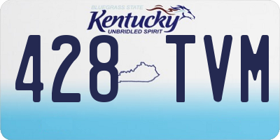 KY license plate 428TVM