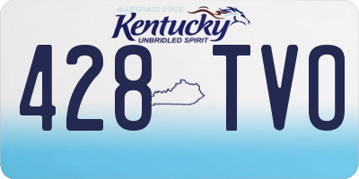KY license plate 428TVO