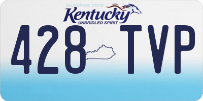 KY license plate 428TVP
