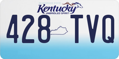 KY license plate 428TVQ