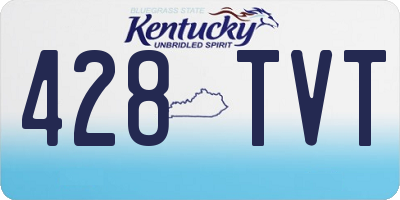 KY license plate 428TVT