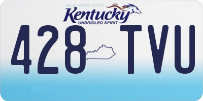 KY license plate 428TVU