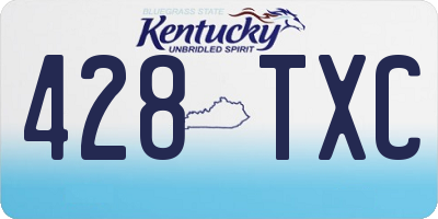 KY license plate 428TXC