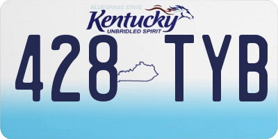 KY license plate 428TYB