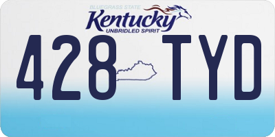 KY license plate 428TYD