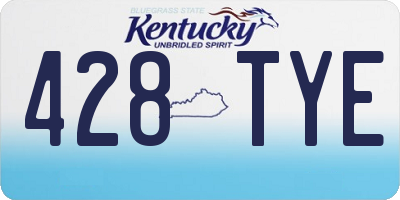 KY license plate 428TYE