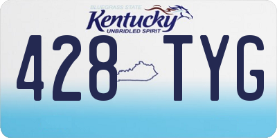 KY license plate 428TYG