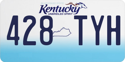 KY license plate 428TYH