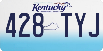 KY license plate 428TYJ