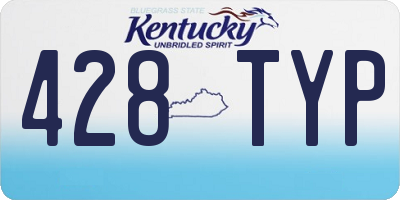 KY license plate 428TYP