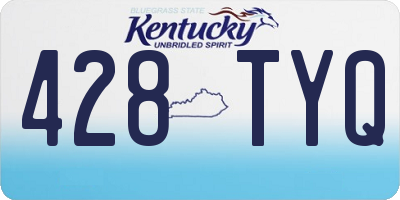 KY license plate 428TYQ