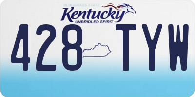 KY license plate 428TYW