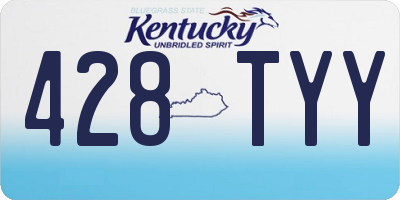 KY license plate 428TYY