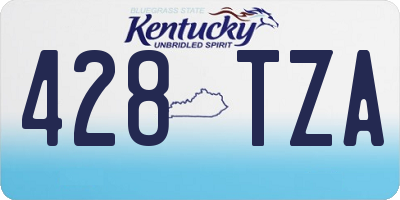 KY license plate 428TZA