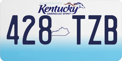 KY license plate 428TZB