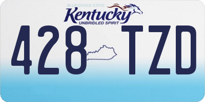 KY license plate 428TZD