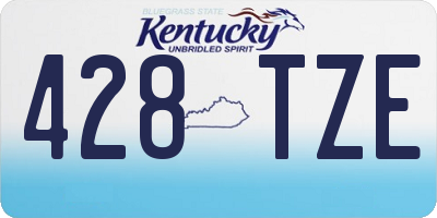 KY license plate 428TZE