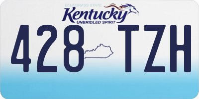 KY license plate 428TZH