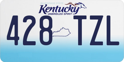 KY license plate 428TZL