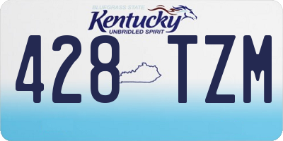 KY license plate 428TZM