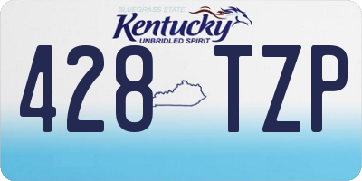 KY license plate 428TZP