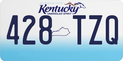 KY license plate 428TZQ