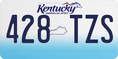KY license plate 428TZS