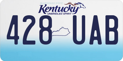 KY license plate 428UAB