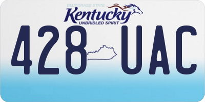 KY license plate 428UAC
