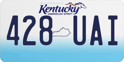 KY license plate 428UAI