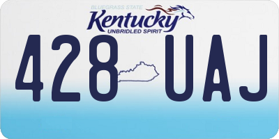 KY license plate 428UAJ