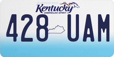 KY license plate 428UAM