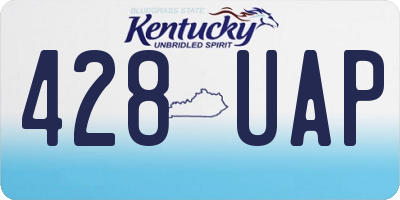 KY license plate 428UAP