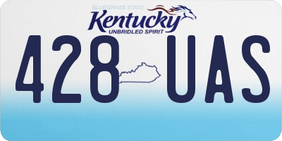 KY license plate 428UAS