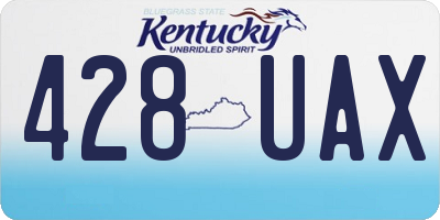 KY license plate 428UAX