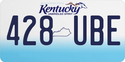KY license plate 428UBE