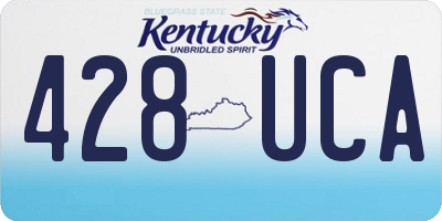 KY license plate 428UCA