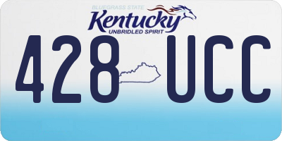 KY license plate 428UCC