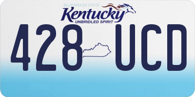 KY license plate 428UCD