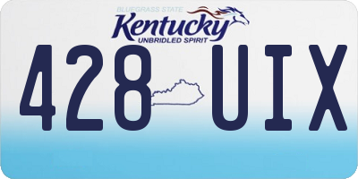 KY license plate 428UIX